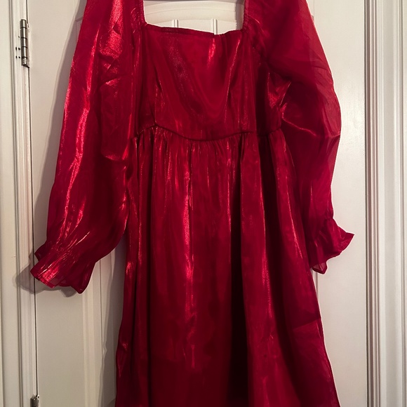 Red Babydoll Dress - Picture 1 of 1